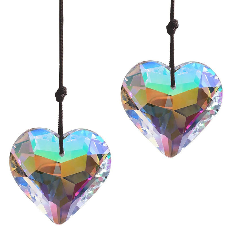 Crystal Heart Prism Pendant