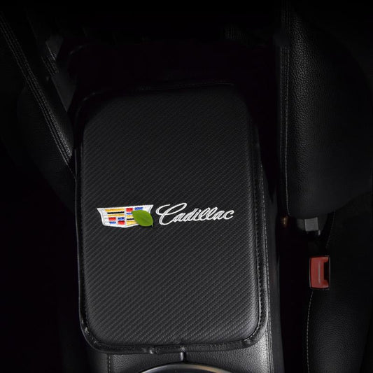 Car Carbon Fiber Armrest Box Protective Cover