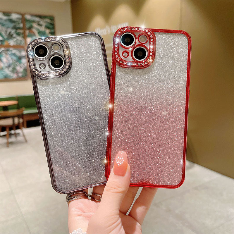 Gradient Glitter Transparent Phone Case