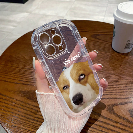 Funny Corgi Rolling Eyes Phone Case