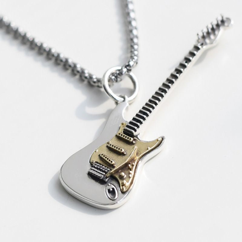 Folbom- Electric Guitar Rock Punk Necklace