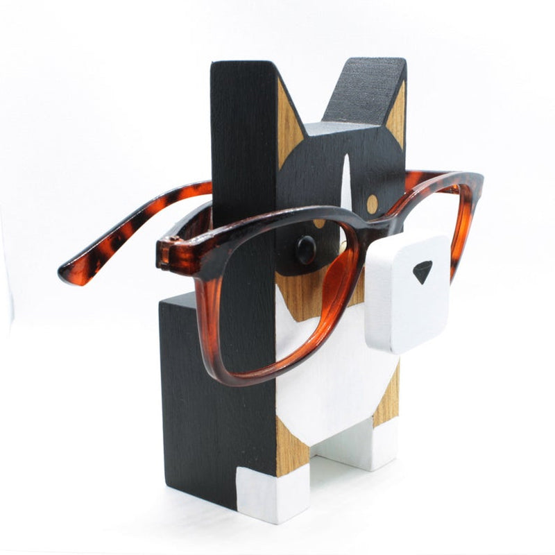 Handmade Corgi Dog Eyeglasses Stand