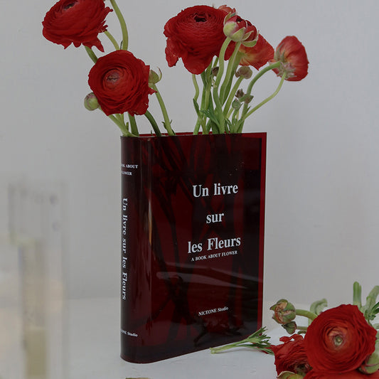 Ins Book Acrylic Vase