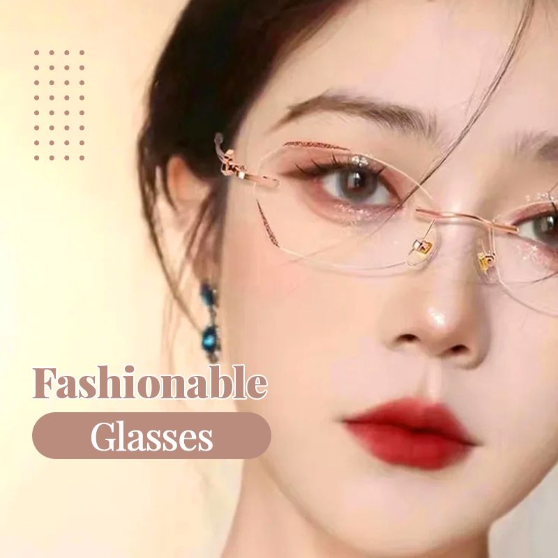 Fashionable Anti-blue Light Rimless Reading Glasses