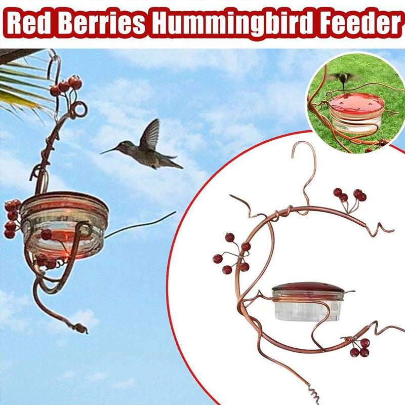 Red Berries Hummingbird Feeder