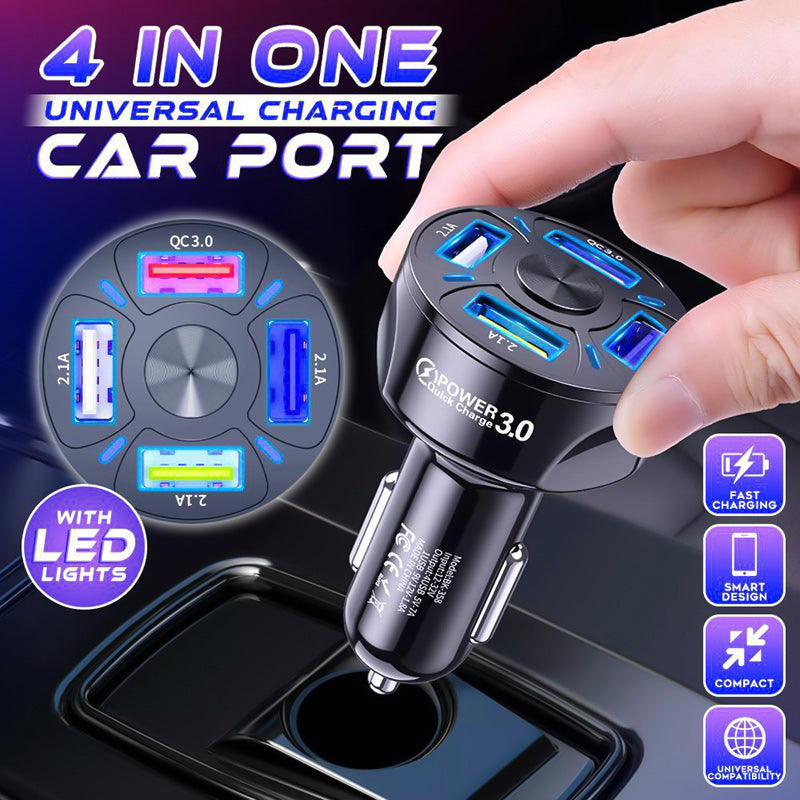 4 In 1 Universal Charging Car Port