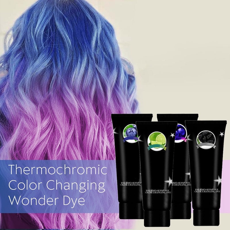 Thermochromic hair dye