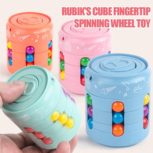 Rubik'S Cube Fingertip Spinning Wheel Toy