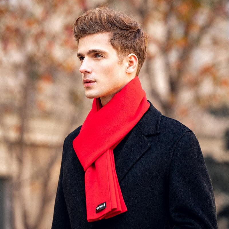 Solid Color All Match Wool Scarf