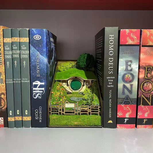 Hobbit Hole Book Nook Book Shelf Insert