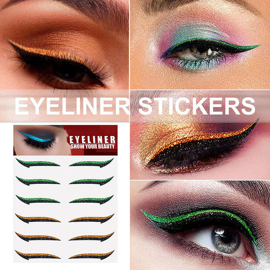 6 Pairs Self Adhesive Eyeliner Stickers