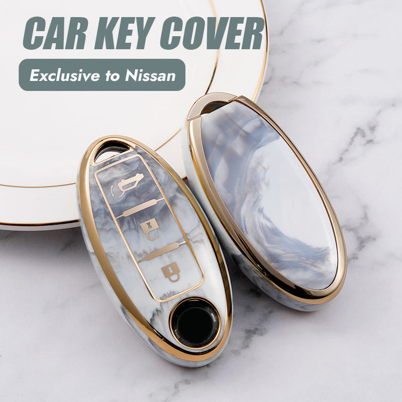 For Nissan-Car Rhinestone Keychain Key Case