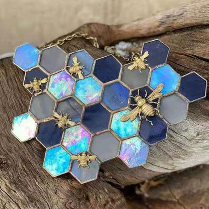 Stained Honeycomb Hanging Decoration