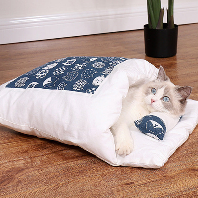 Pet Pillow Bed, Washable Detachable Quilt, Cat Nest, Cat Sleeping Bag