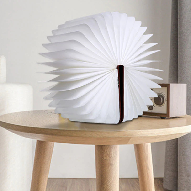 Creative Gift Atmosphere Desk Lamp With Rechargeable Leather Book Lamp