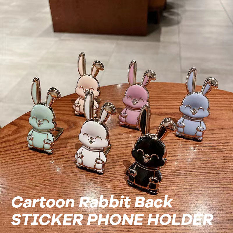 Cartoon Rabbit Back Sticker Phone Holder