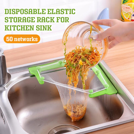 Disposable Elastic Storage Rack For Kitchen Sink