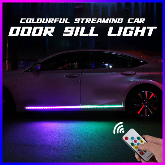 Colorful Streamer Car Threshold Lights（2 Pcs）