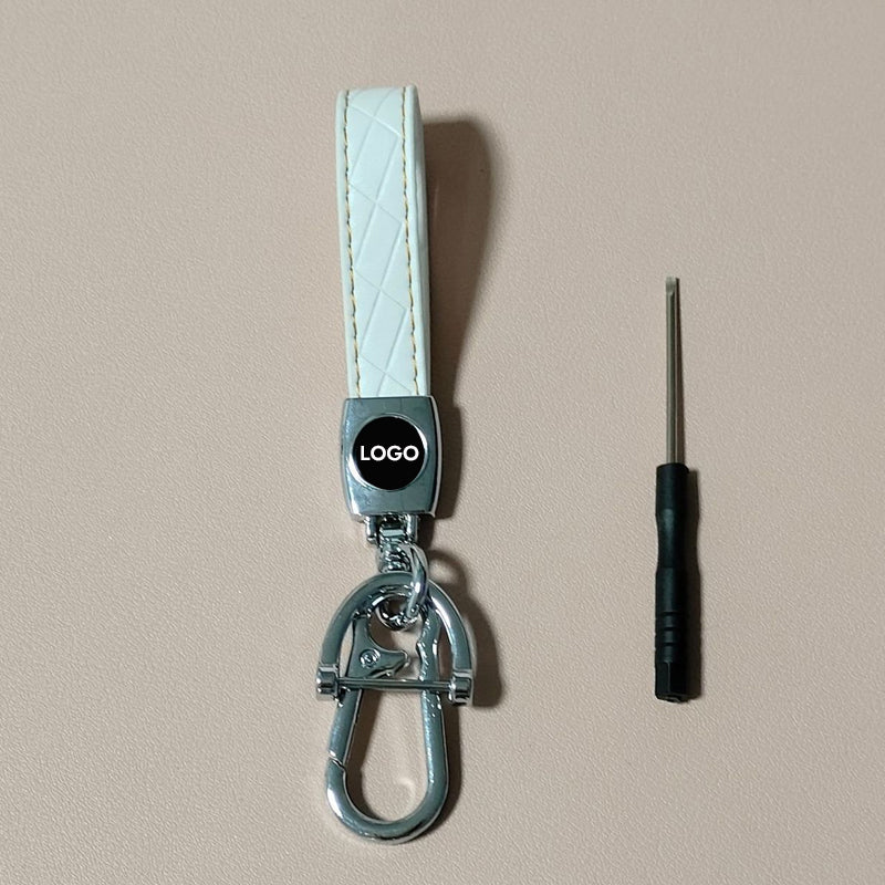 Square Leather Key Chain