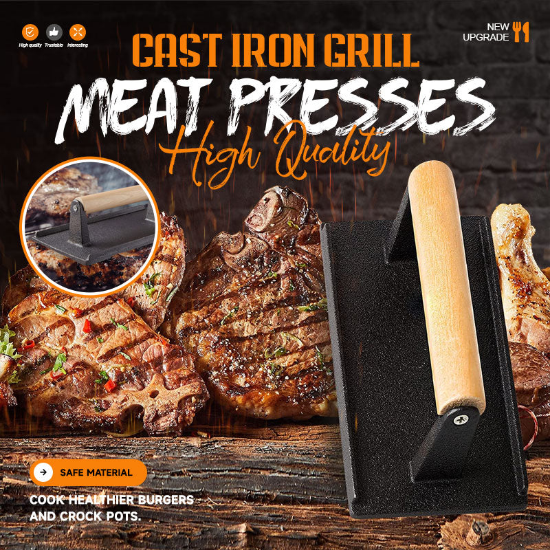 Cast Iron Grill Press