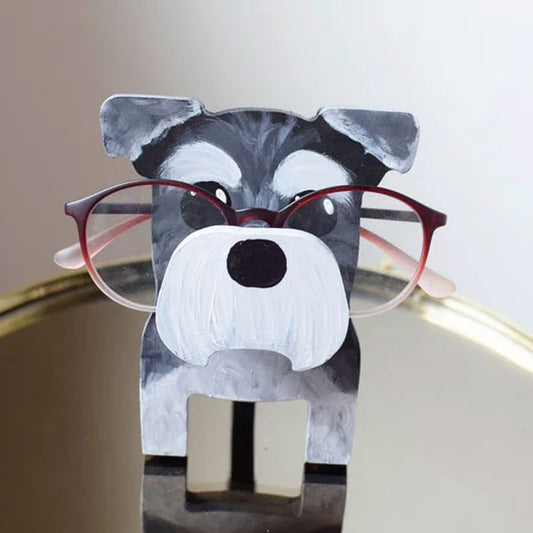 Schnauzer Glasses Stand, Gift For Mother