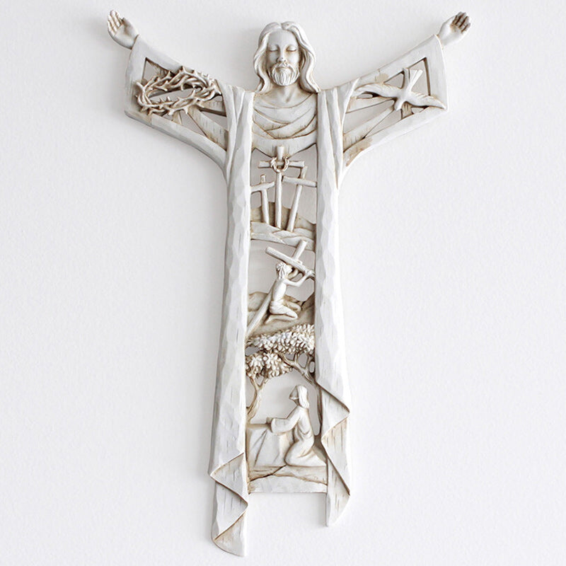 A Risen Christ Wall Cross & Last Supper Wall Cross