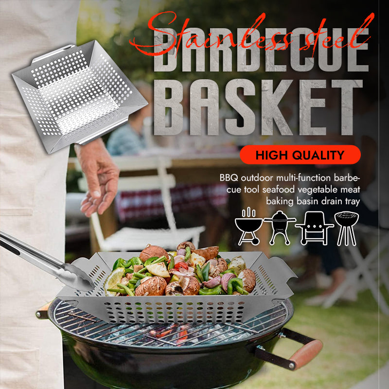 Stainless Steel Vegetable Grilling Basket