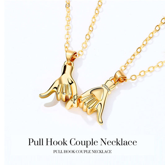 Creative Hook Couple Necklace