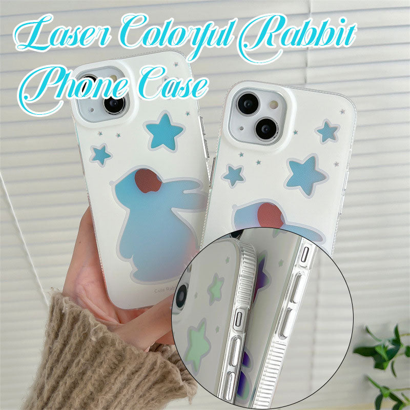 Laser Colorful Rabbit Phone Case