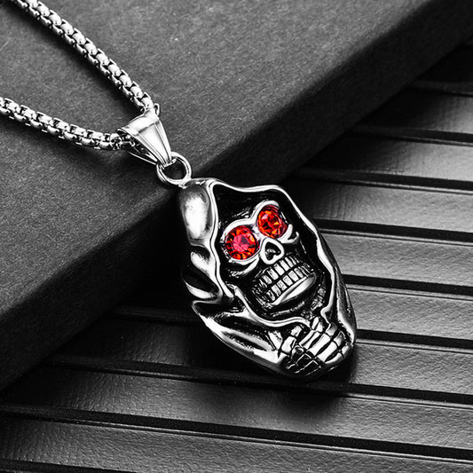 Folbom-Trendy Male Domineering Skull Pendant