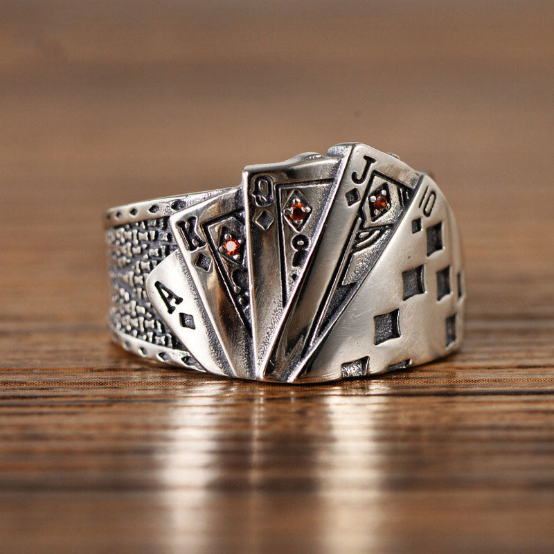 Folbom - Creative Poker Straight Flush Ring