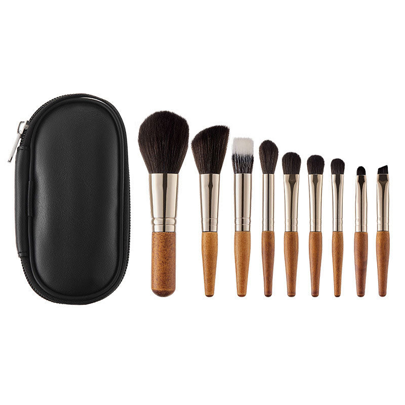 Mini Travel Bag With 9 Brush Sets