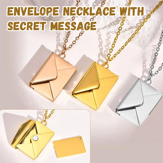 Envelope Necklace with Secret Message