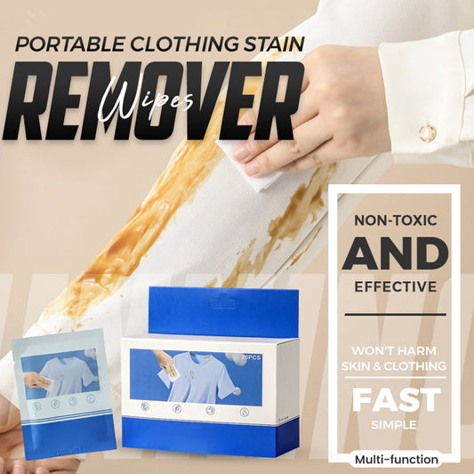 Portable Clothing Stain Remover Wipes