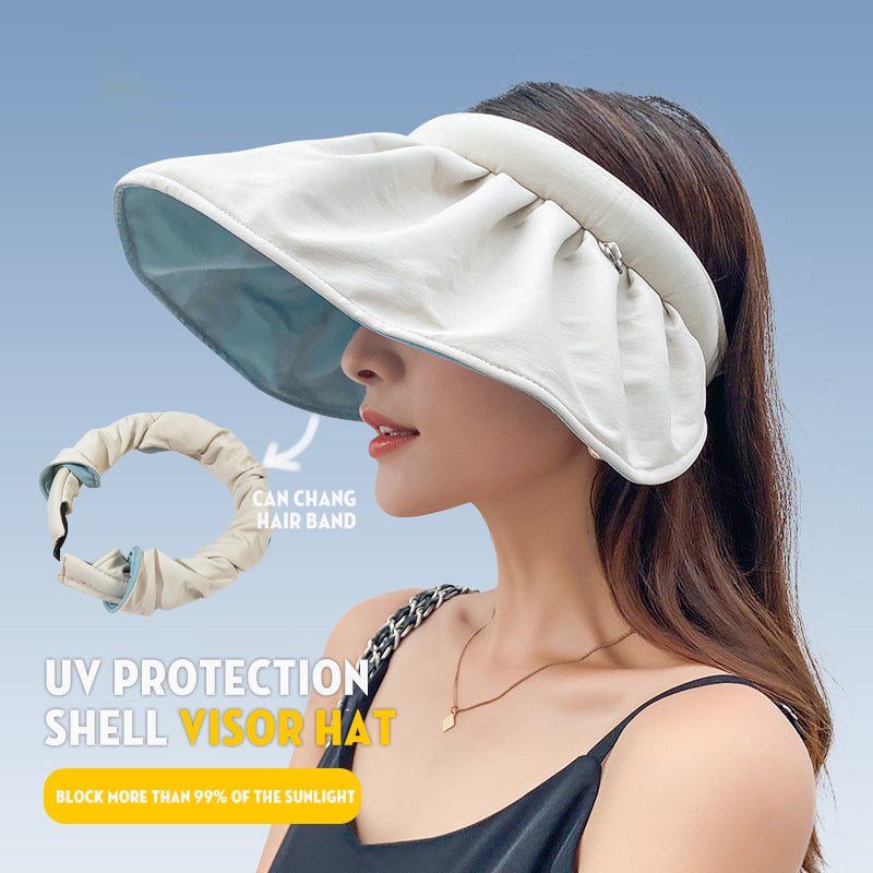 UV Protection Shell Visor Hat