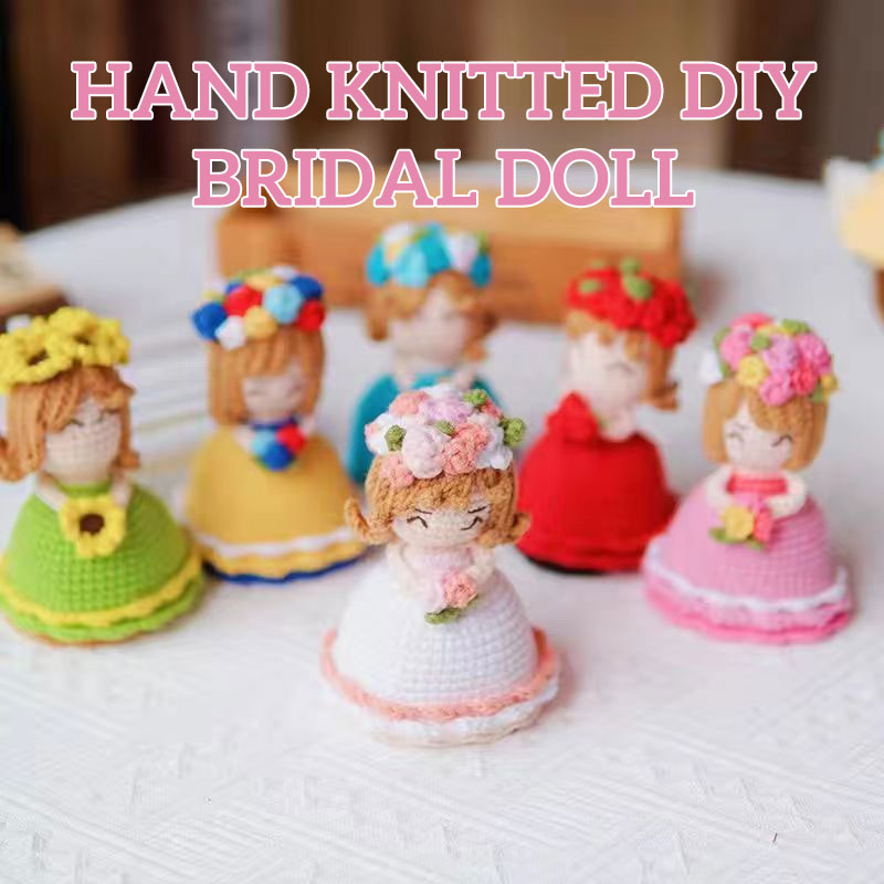 Hand-woven Diy Dress-up Bride Doll