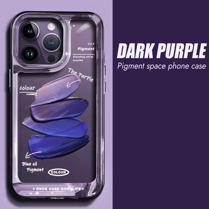 Creative Purple Pigment Space Phone Case