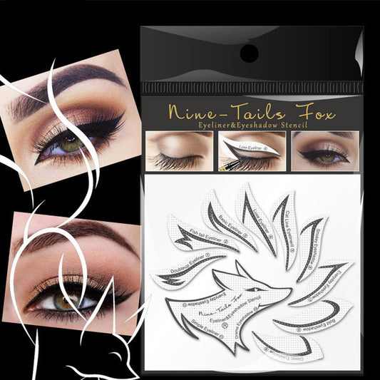 Nine Tail Fox Eyeshadow and Eyeliner Template Sticker