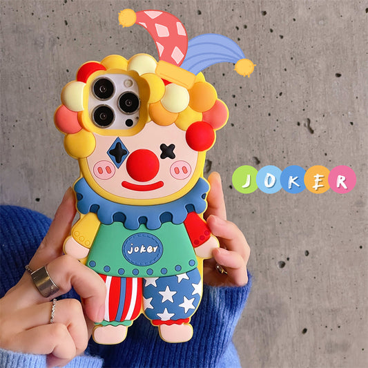 Clown Silicone 3D Colorful Phone Case