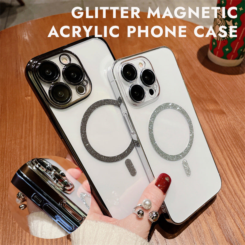 Glitter Magnetic Acrylic Phone Case