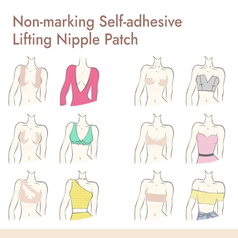 Non-marking Self-adhesive Lifting Nipple Patch