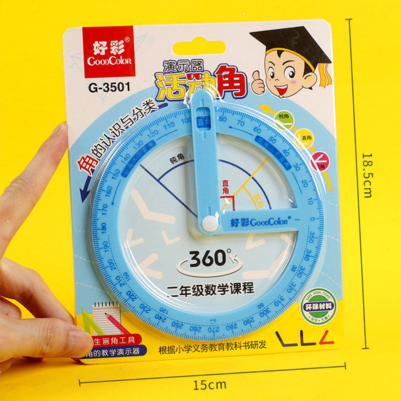 360° Plastic Degree Protractor