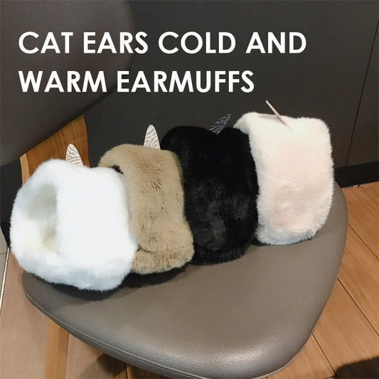 Cat Ears Cold And Warm Earmuffs