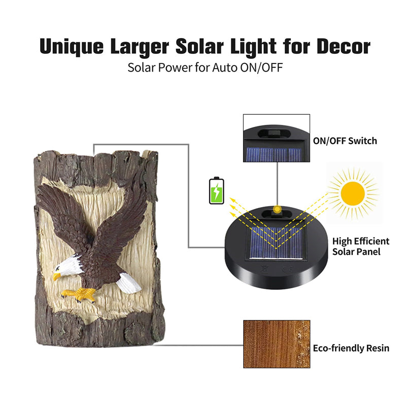 Eagle Figurine Gift Solar Lamp