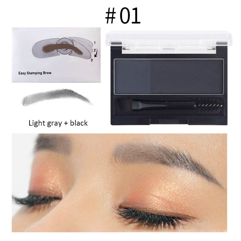 Lazy Two-color Eyebrow Powder