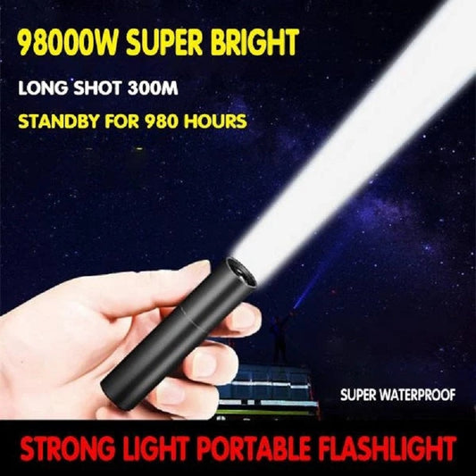 USB Strong Light Portable LED Flashlight