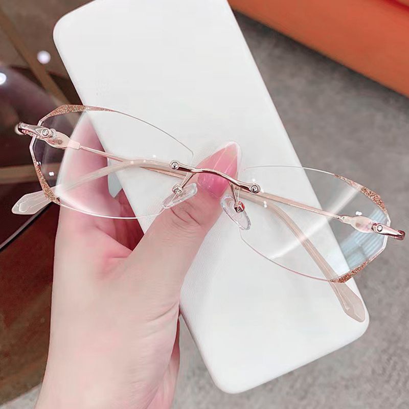 Fashionable Anti-blue Light Rimless Reading Glasses