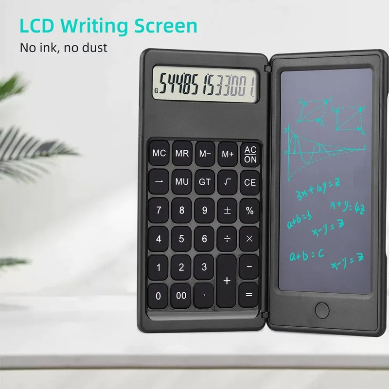 Foldable Digital Drawing Pad Calculator with Stylus