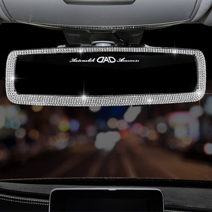 Car Mirror Accessories With Crystal Diamonds