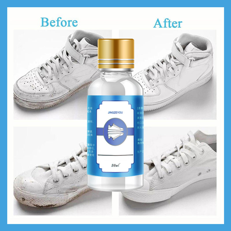 Small White Shoes Black Repair Cleaning Agent